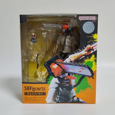 SHF Chainsaw Man Denji Katana Man BJD Gearticuleerde PVC Actiefiguren Speelgoed no box black