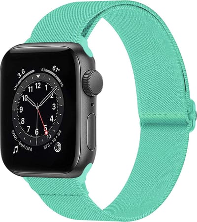 Bandje Geschikt Voor Apple Watch Bandje 38/40/41 mm Nylon Polsband Met Gesp - Horloge Bandje Geschikt Voor Apple Watch 1-8 / SE - 38/40/41 mm Bandje Stof - Mint