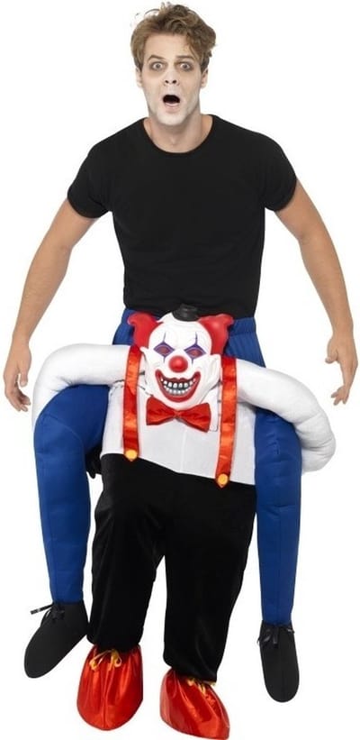 Smiffys Horror clown instap kostuum - volwassenen - Halloween - verkleedkleding - instappak