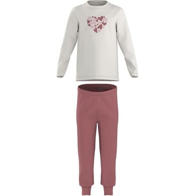 LUPILU Kinder pyjama (Wit/lichtroze, 98/104)