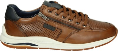 Sioux - TURIBIO-710-J - Lage sneakersVrije tijdsschoenenHeren sneakers - Kleur: Cognac - Maat: 43.5