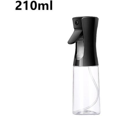 Oliespuitfles Koken Bakken Azijn Mistspuit Barbecue Spuitfles voor thuis Keuken Koken BBQ Grillen Roosteren 20.5x6cm(210ml) zwart