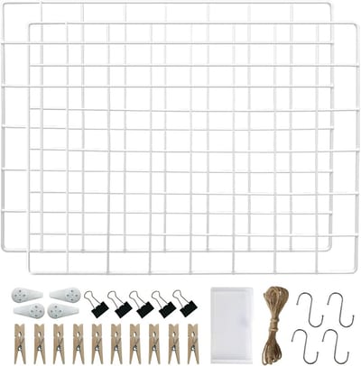 Metaal Wandrooster voor Foto's - Set van 2 Decoratieve Photoframes voor Kamers en DIY Projecten