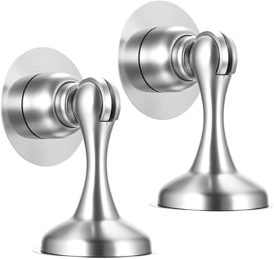 Set van 2 Magnetische Deurstoppers voor Binnen en Buiten, Wandmontage en Zelfklevend, Ideaal voor Thuis en Kantoor, Bescherming van Deuren en Muren