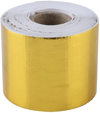 Dailygoods - Verguld aluminiumfolie zelfklevend thermisch isolatietape, 10 meter x 5 centimeter, hittebestendig isolatietape geschikt voor automotoren en brandstofcellen.