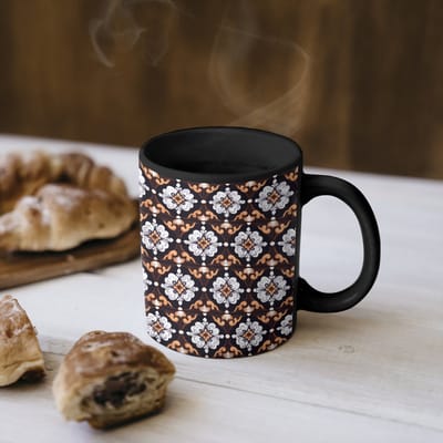 Magische Mok - Foto op Warmte Mokken - Koffiemok - traditioneel - Element - Kleurrijk - Magic Mok - Beker - 350 ML - Theemok