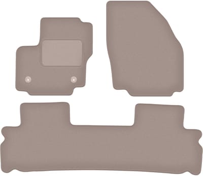 Beige veloursmatten voor: Ford S-MAX MK1 minivan (2012-2015)