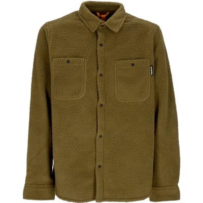 Shirt Padded Man Fleece Overshirt Dark Olive