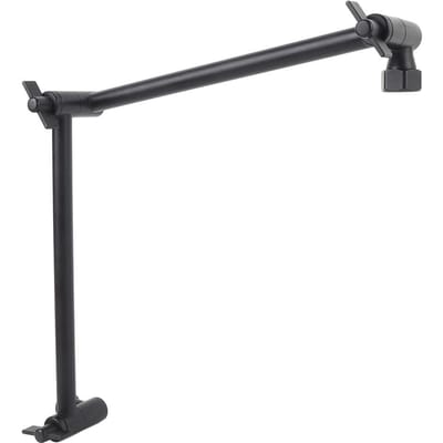 18in Doucheverlengarm Douchekopverlenger Verstelbare Hoek Hoogte Verstelbaar voor US Standaard Regen Handdouche Matte Black