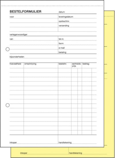 Sigel bestelformulieren - Expres - A5 - 50 vel - met doorslag - SI-43011