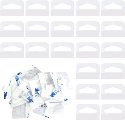 200 Stuks Heldere Plak Hangoogjes met Sterke Lijm voor Verkoopartikelen en Retail Displays