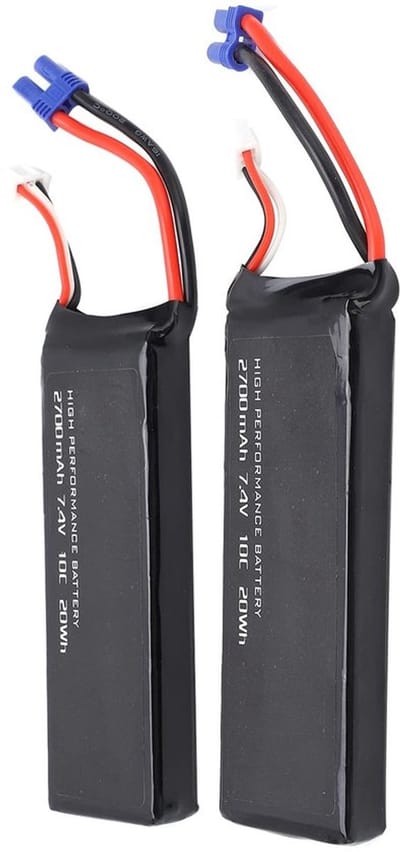 Dailygoody - 7.4V LiPo Batterij - Oplaadbare LiPo Batterij - Groot