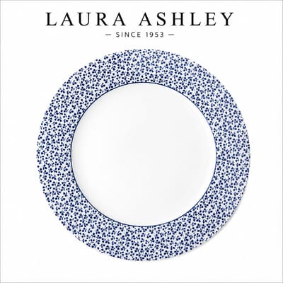 Laura Ashley Blueprint Collectables Borden - Dinerborden - Ø 26cm - Floris Kerst Servies Borden - Kerstservies