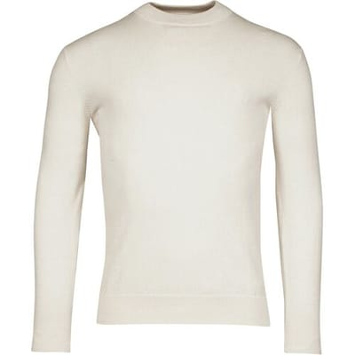 Baileys Trui Pima Cotton Uni Color Turtleneck Single Knit Kitt / male