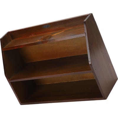 Étagère de rangement en bois stable minimaliste peu encombrante étagère d'exposition murale pour tasses à thé