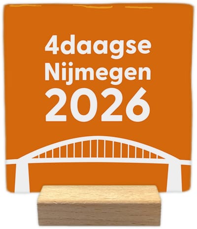 4daagse Nijmegen 2026 - Keramische decoratie tegel - Vierdaagse
