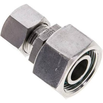 12L & 18L RVS Rechte Snijringkoppeling Draaidoorvoer 315bar FKM O-ring en Afdichtconus ISO 8434-1