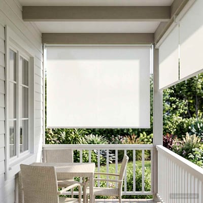 vidaXL - Buitenrolgordijn - UV-bescherming - Wit - 100 - x - 230 - cm - (B - x - H)