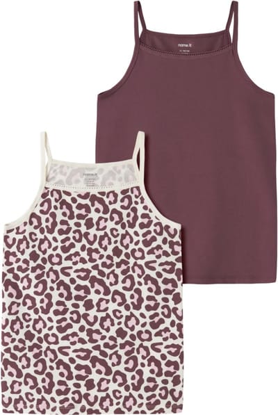 NAME IT- NKFSTRAP TOP 2P LEO NOOS - Meisjes - Underwear