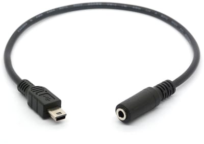 Mini USB naar 3,5 mm Audio Kabel voor Headset Adapter - Verbinding voor Mobiele Telefoon