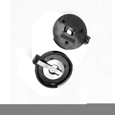 Batterijhouder Knoopcel - CR2430 Houder - Apparaten Voeden - 20 mm Afstand - 2 Stuks - Zwart