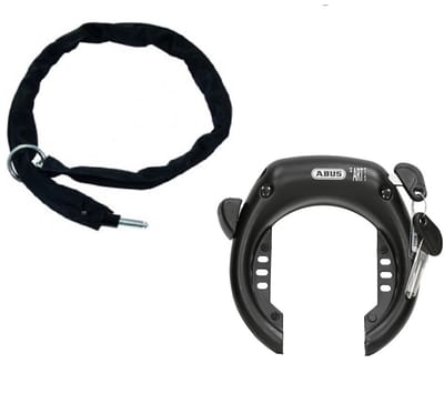 Abus Shield 5650 Large ART2 inclusief 100cm insteekketting - Zwart