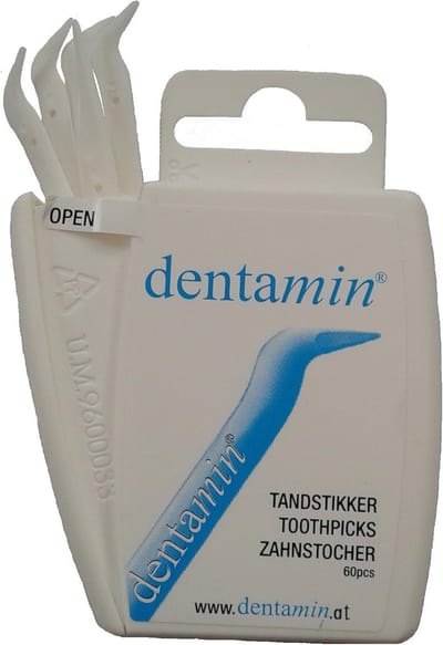 Tandenstokers Dispenser - Hout Plastic - Hygiënisch Gebruik - Praktische Doos - 19.99 x 2.49 x 8.99cm - Wit