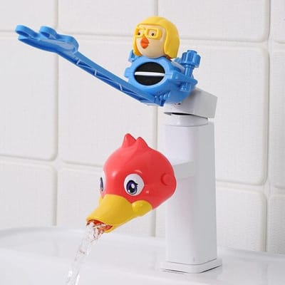 Waterkraan Kinderwasbak Verlengstuk Baby Handwaskraan Verlengstuk Uitloop Artefact Waterleiding Spatwaterdicht Cartoon