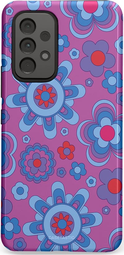 Casetastic Hoesje Geschikt voor Samsung A53 - Stijlvolle Beschermende Duo-layer Case - Retro relax