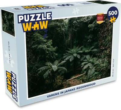 Puzzel Varens in Japans regenwoud - Legpuzzel - Puzzel 500 stukjes