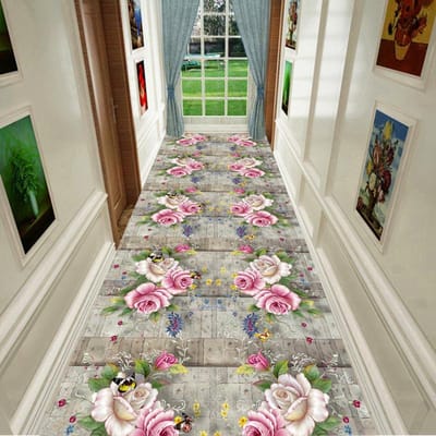Europese Lange Loper Tapijten voor Hal Woonkamer Decoratie Huis Antislip Entree Vloermatten Hotel Lobby Trappenhuis Gebiedskleden 80x200cm
