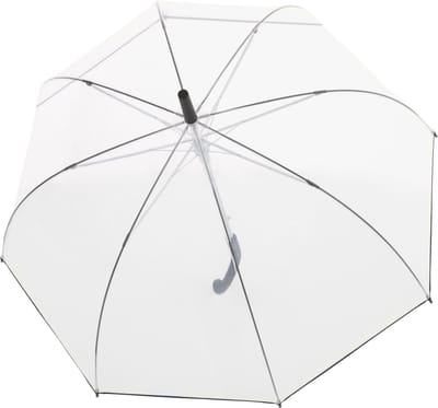 Doppler Fiber Nizza Long AC Stok paraplu 88 cm - 101cm Diameter - transparent