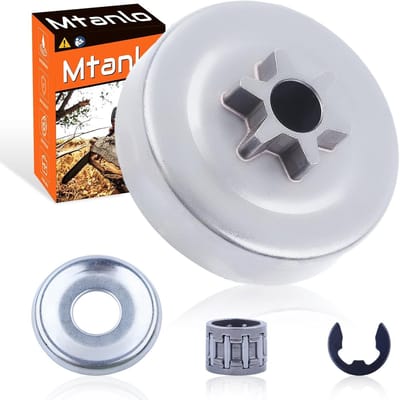 Kettingzaagonderdeel Set - Trommel Tandwiel - Onderhoud Tuin - Inclusief Naaldlager - 3/8 Inch