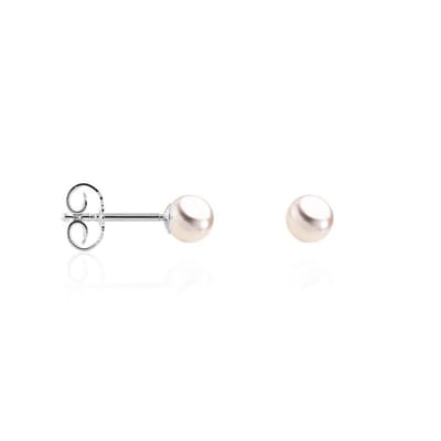 Luna-Pearls - 310.0570 - Oorstekers - Dames - 750 Witgoud - Akoya-cultuurparel
