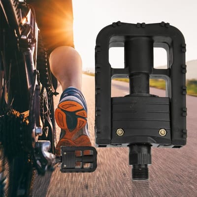 1 paire de pédales pliantes en plastique pour vélo de montagne et de route, pièce de cyclisme de qualité
