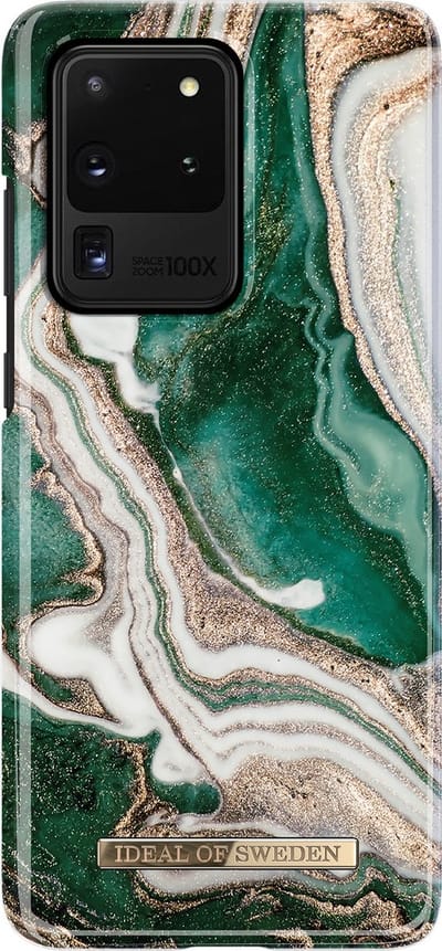 iDeal of Sweden Samsung Galaxy S20 Ultra Backcover hoesje - Golden Jade Marble