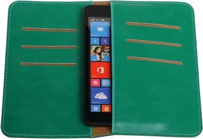 Groen Pull-up Medium Pu portemonnee wallet voor Microsoft