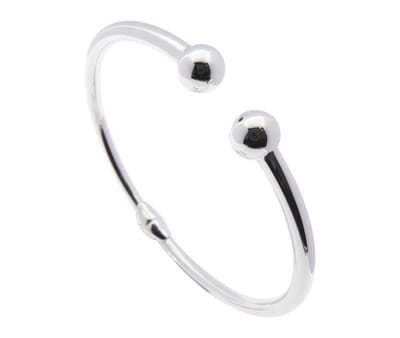 Christian zilveren bangle