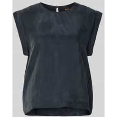 Regular fit blousetop van een mix van cupro en viscose