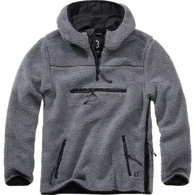 Brandit - Teddyfleece Worker Pullover Jas - XL - Grijs