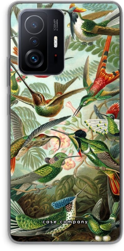 Case Company® - Hoesje geschikt voor Xiaomi 11T Pro hoesje - Haeckel Trochilidae - Soft Cover Telefoonhoesje - Bescherming aan alle Kanten en Schermrand