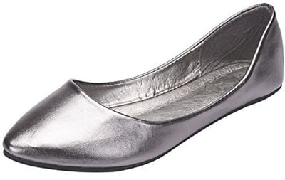 Dames Ballet Flats Puntige Teen Microvezel Leer Jurk Pumps Schoenen