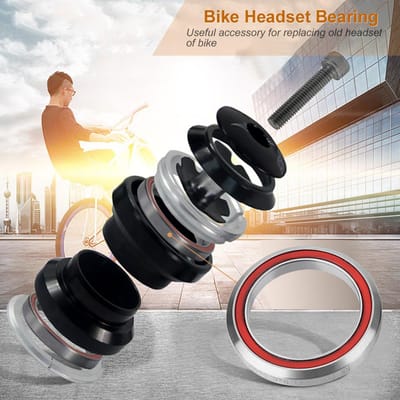 Risico Algemeen Stalen Fiets Balhoofd Lagers Enkel Reparatieonderdeel Accessoire 41.8mm black