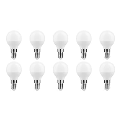 Technik E14 LED Lamp 4.9W - 470lm - 2700K - Warm Wit - LED Globe Mini P45 - Vervangt 40W Halogeen Gloeilamp - 10 stuks