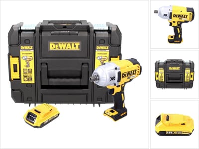 DeWalt DCF 899 NT accu-slagmoersleutel 18 V 950 Nm 1/2" borstelloos + 1x oplaadbare accu 2.0 Ah + TSTAK - zonder oplader
