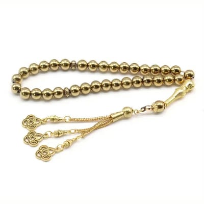 Livano Tasbih - Tesbih - Tasbeeh - Kralen - Teller - Gebedsarmband - Ramadan - Ramadan - Goud