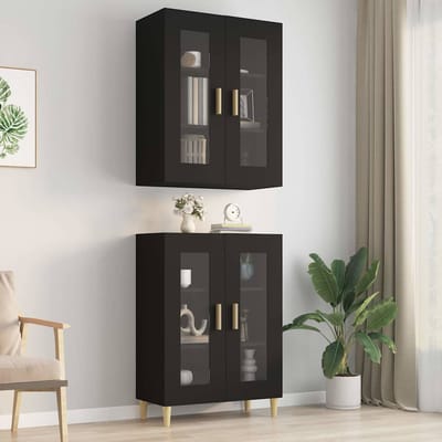 vidaXL - Hangkast - 69,5x34x90 - cm - zwart