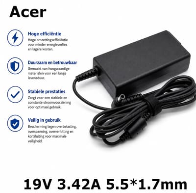 EISENZ Acer Laptop Adapter 19V 3.42A – 5.5x1.7mm – EZ1130