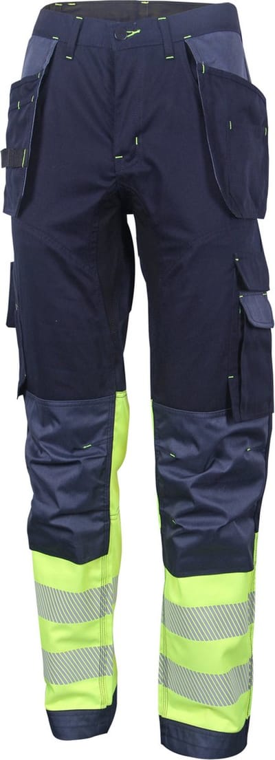 Beeswift HiVis Broek - Geel/Marineblauw - Maat 46