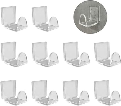 Zelfklevende Wandhaakjes - 10 Stuks Decoratieve Haakjes voor Badkamer, Keuken, Kledingkast en Kantoor - Ideaal voor Jassen, Handdoeken en Sleutels